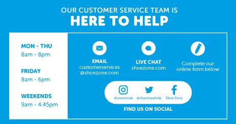 Contact Us | Customers Services | Shoe Zone