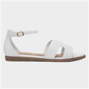 Truffle Bay Milled Womens White Buckle Sandal (Click For Details)