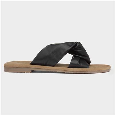 Amy Womens Black Mule Sandal