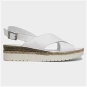 Hush Puppies Saphira Womens White Leather Sandal (Click For Details)