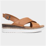 Hush Puppies Saphira Womens Tan Leather Sandal (Click For Details)