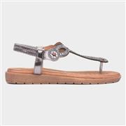 Lunar Iona Womens Pewter Toe Post Sandal (Click For Details)