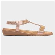 Lunar Esta Womens Rose Gold Diamante Sandal (Click For Details)