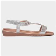 Lunar Esta Womens Silver Diamante Sandal (Click For Details)