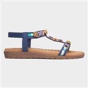 Lunar Becca Womens Blue Beaded Sandal (Click For Details)