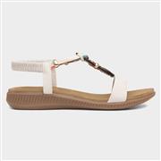 Lunar Brava Womens White Slip On Sandal (Click For Details)