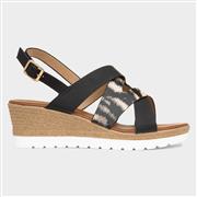 Lunar Robinson Womens Black Wedge Sandal (Click For Details)