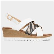 Lunar Robinson Womens White Wedge Sandal (Click For Details)