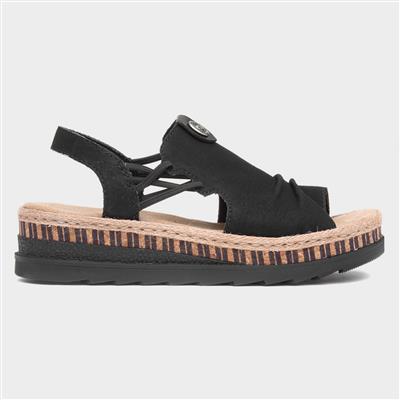 Antistress Womens Black Sandal