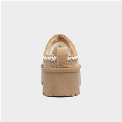 Truffle Chelsea Womens Sand Casual Shoe-11095 | Shoe Zone