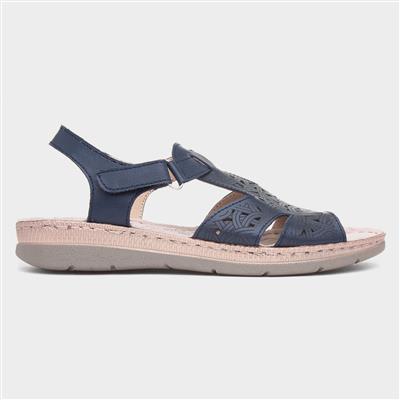 Ruth Womens Navy Leather Sandal