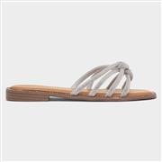 Truffle Kylie Womens Silver Knot Diamante Sandal (Click For Details)