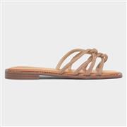 Truffle Kylie Womens Gold Knot Diamante Sandal (Click For Details)