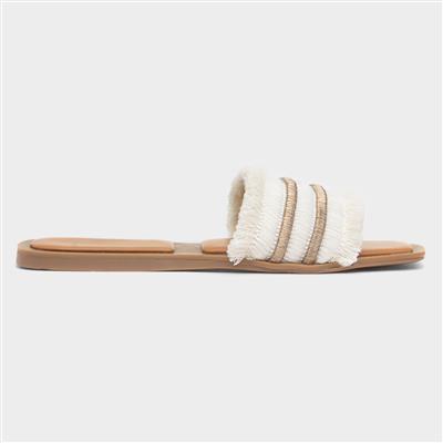 Gabriella Womens Beige Mule Sandal