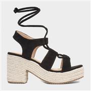 Krush Zoe Womens Black Heeled Sandal (Click For Details)