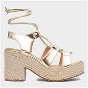 Krush Zoe Womens Gold Heeled Sandal (Click For Details)