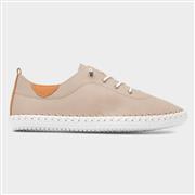 Lunar St Ives Womens Stone Leather Casual Shoe (Click For Details)