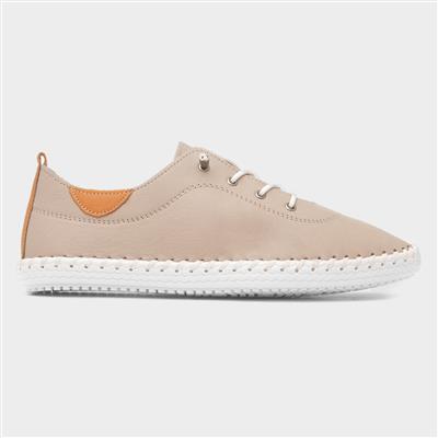 St Ives Womens Stone Leather Casual Shoe