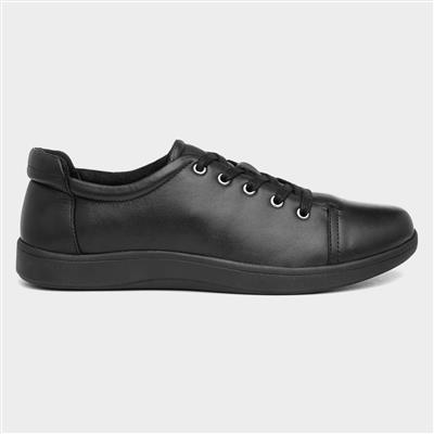 Comfy Steps Adley Womens Black Lace Up Shoe-120274 | Shoe Zone