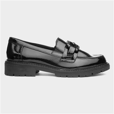 Kimberley Womens Black Patent Loafer