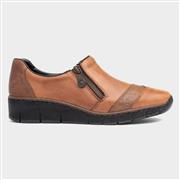 Rieker Womens Tan Leather Casual Shoe (Click For Details)