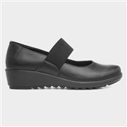 Cushion Walk Cairo Womens Black Wedge Shoe (Click For Details)