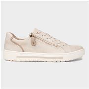 Jana Softline Jenny Womens Beige Zip Up Shoe (Click For Details)