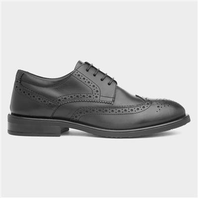 Charlotte Womens Black Leather Brogue