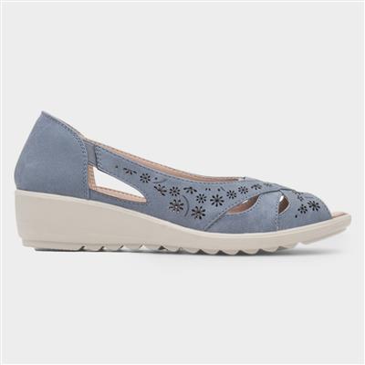 Kate Womens Blue Open Toe Shoe