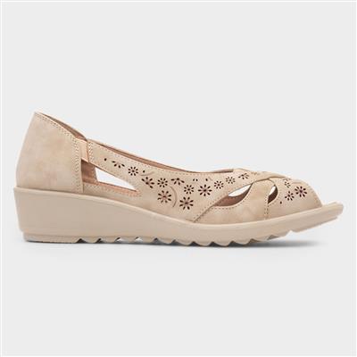 Kate Womens Beige Open Toe Shoe