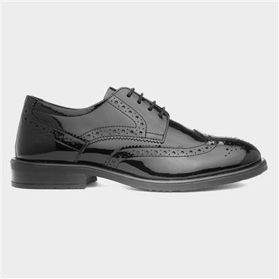 Charlotte Womens Black Patent Brogue