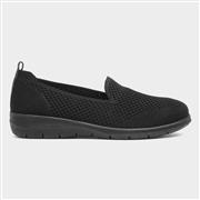 Cushion Walk Leona Womens Black Casual Shoe (Click For Details)