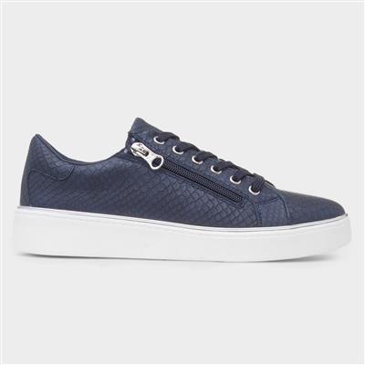 Gym Womens Navy Snake Print Shoe