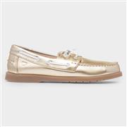 Heavenly Feet Shelly Womens Light Gold Boat Shoe (Click For Details)