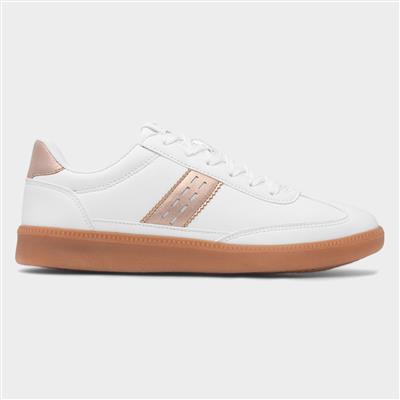 Delapre Womens White Casual Shoe