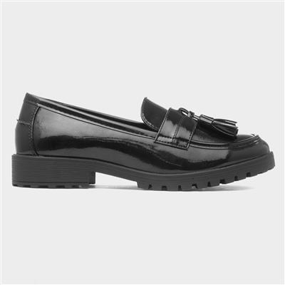 Rosie Womens Black Patent Loafer