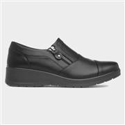 Softlites Dorothy Womens Black Wedge Casual Shoe (Click For Details)