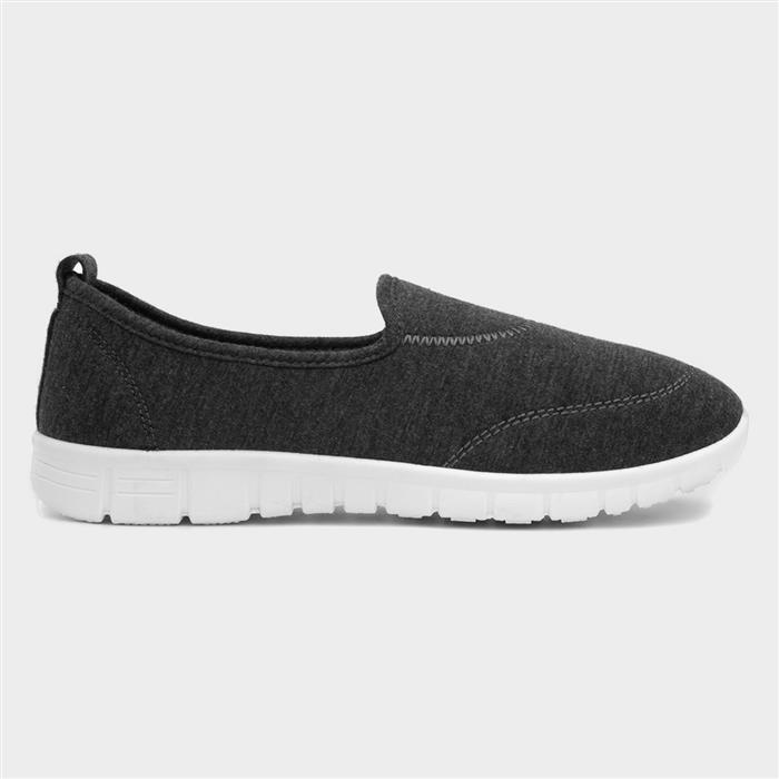 Lilley Womens Grey Slip On Shoe-125101 | Shoe Zone