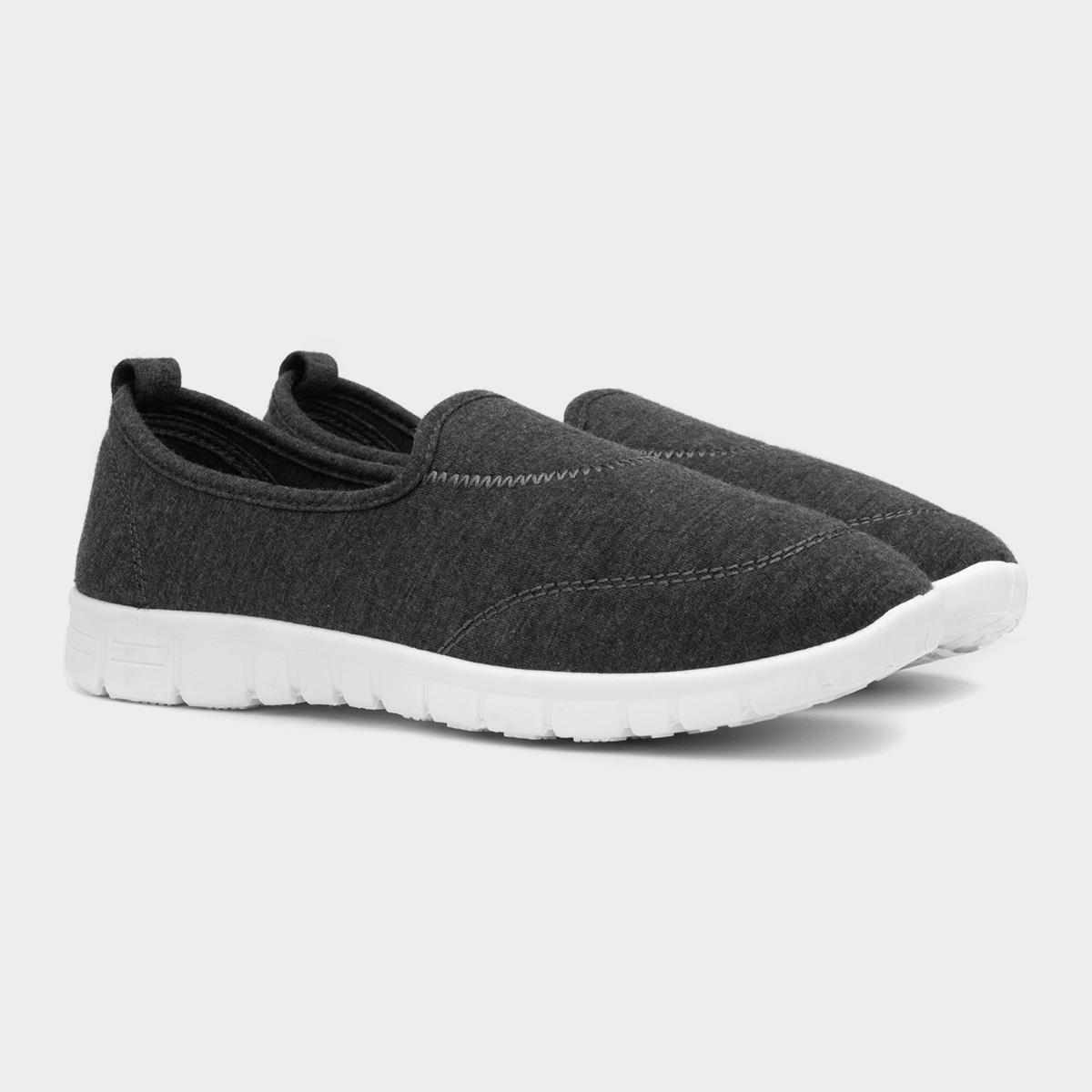 Lilley Womens Grey Slip On Shoe-125101 | Shoe Zone