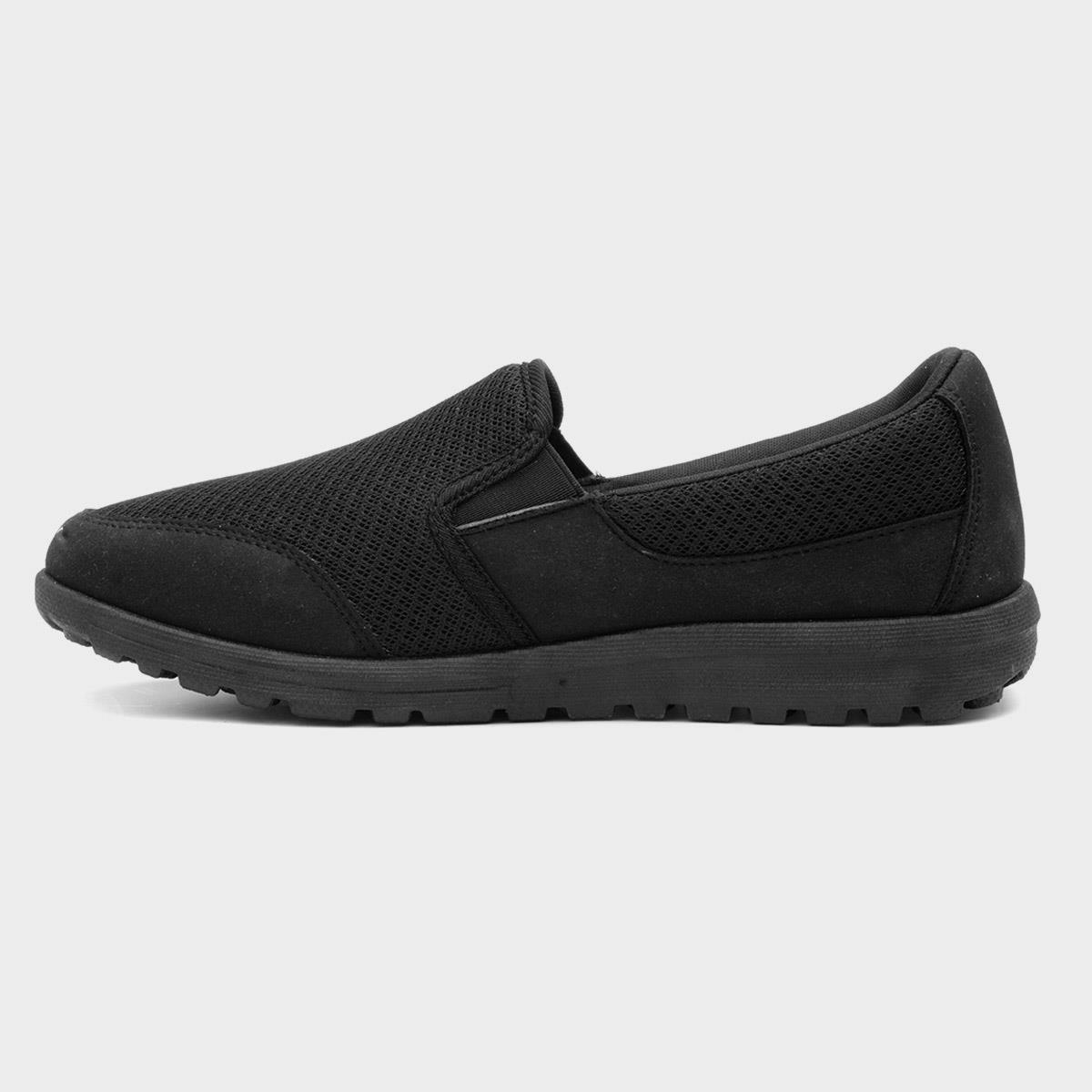 Lilley Dusty Womens Black Mesh Slip On Shoe-125104 | Shoe Zone