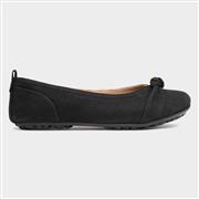 Hush Puppies Jada Womens Black Leather Ballerina (Click For Details)