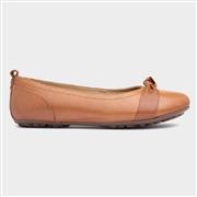 Hush Puppies Jada Womens Tan Leather Ballerina (Click For Details)