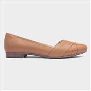 Hush Puppies Marley Womens Tan Leather Ballerinas (Click For Details)