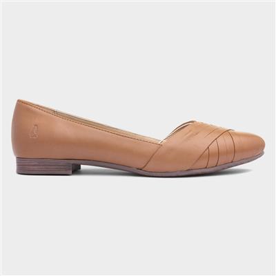 Marley Womens Tan Leather Ballerinas