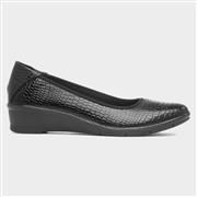 Lunar Winnie Womens Black Leather Shoe (Click For Details)