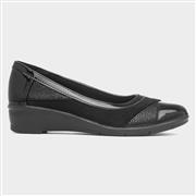 Lunar Marian Womens Black Wedge Shoe (Click For Details)