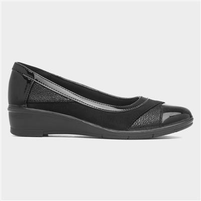 Marian Womens Black Wedge Shoe