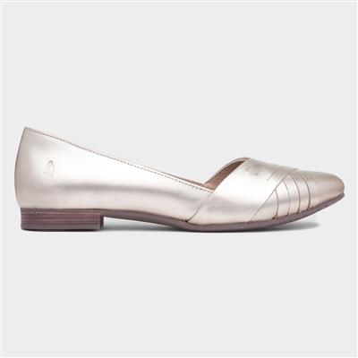 Marley Womens Gold Leather Ballerina