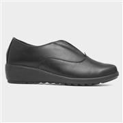 Cushion Walk Bianca Womens Black Casual Wedge Shoe (Click For Details)