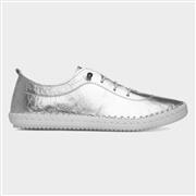 Lunar St. Ives Womens Silver Leather Shoe (Click For Details)